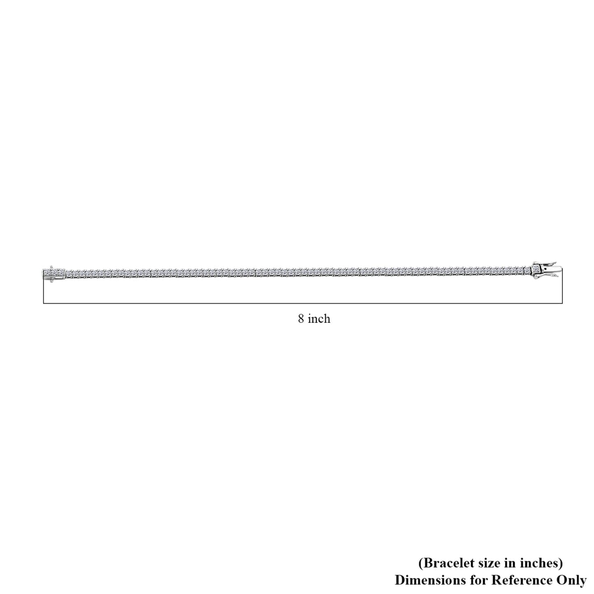 950 Platinum Luxuriant Lab Grown Diamond G VS 4.00 ctw Tennis Bracelet (7.25 In) 12.80 Grams image number 3
