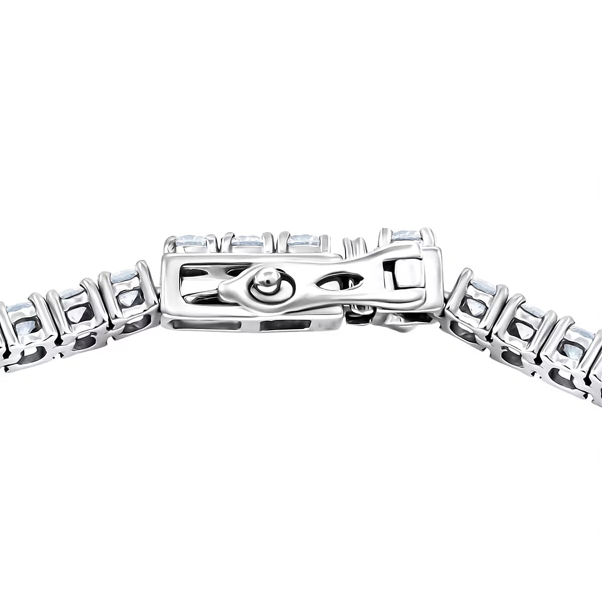 950 Platinum Luxuriant Lab Grown Diamond G VS 4.00 ctw Tennis Bracelet (7.25 In) 12.80 Grams image number 7