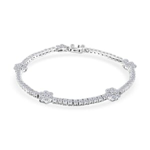 NY CLOSEOUT 950 Platinum Luxuriant Lab Grown Diamond (VVS - EF) Bracelet (13.35 g) (7.25 In) 5.25 ctw