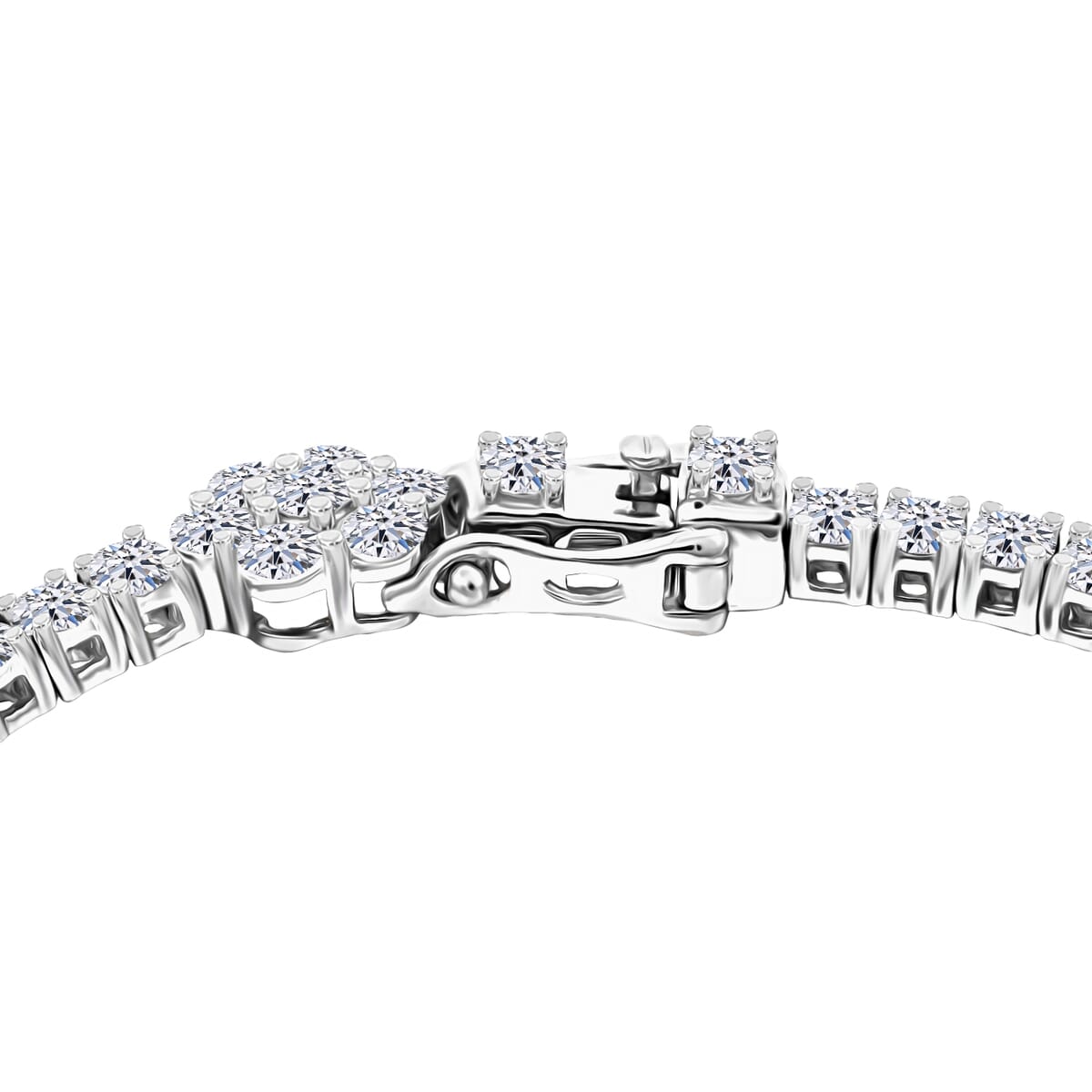 NY CLOSEOUT 950 Platinum Luxuriant Lab Grown Diamond (VVS - EF) Bracelet (13.35 g) (7.25 In) 5.25 ctw image number 3
