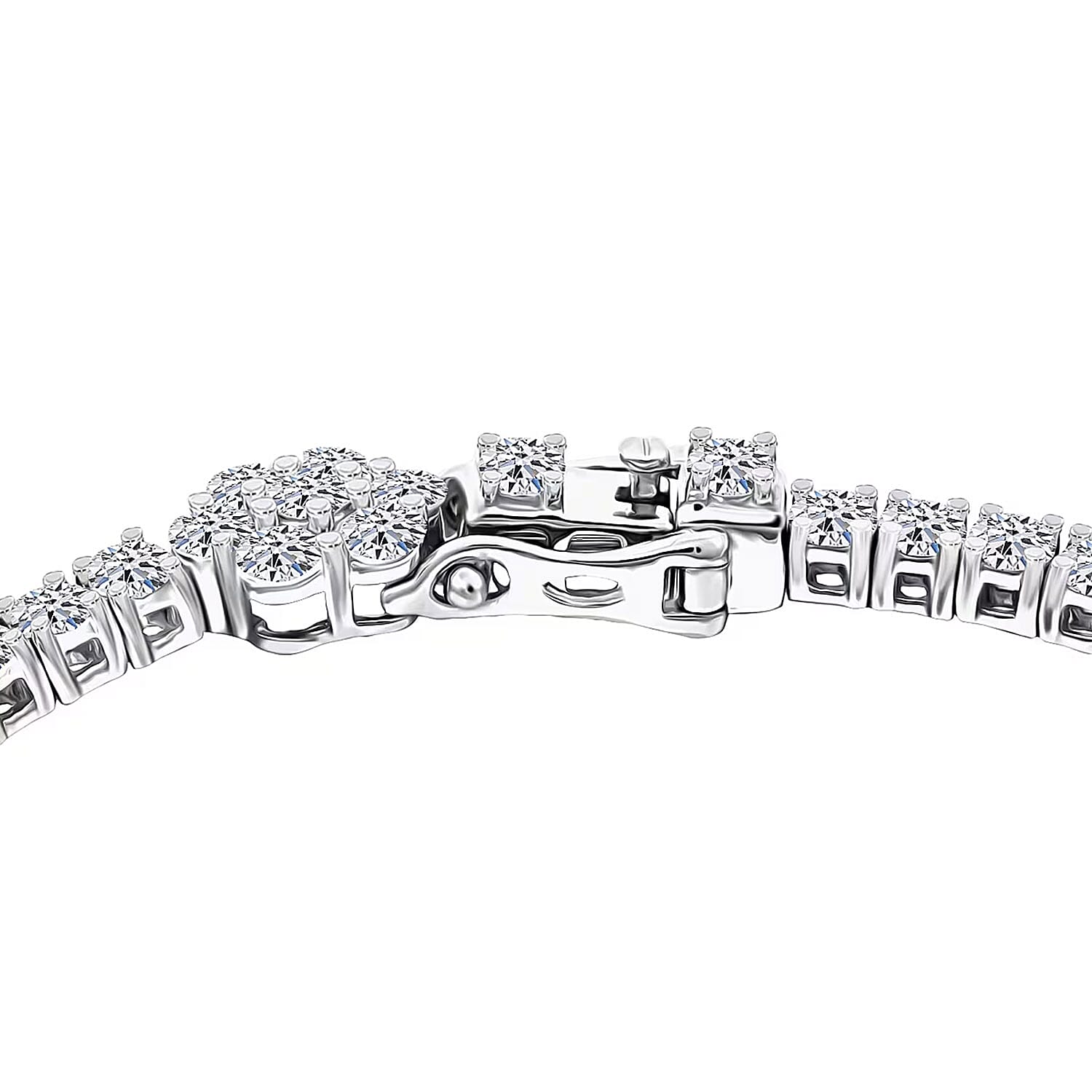 NY CLOSEOUT 950 Platinum Luxuriant Lab Grown Diamond (VVS - EF) Bracelet (13.35 g) (7.25 In) 5.25 ctw