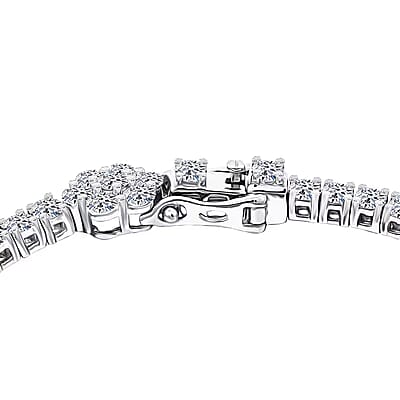 NY CLOSEOUT 950 Platinum Luxuriant Lab Grown Diamond (VVS - EF) Bracelet (13.35 g) (7.25 In) 5.25 ctw