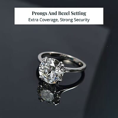 IGI Certified Luxuriant Lab Grown Diamond, Lab Grown Blue Diamond Ring in 950 Platinum 5.00 ctw (Size 10.0)