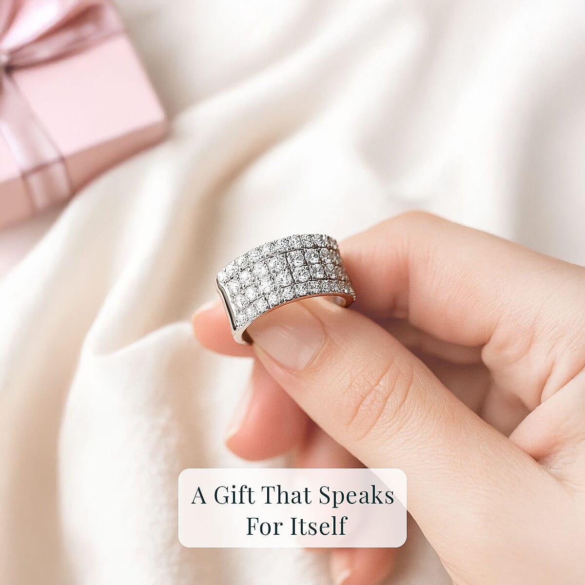 Luxuriant Lab Grown Diamond 2.14 ctw Ring in Sterling Silver (Size 10.0) image number 5