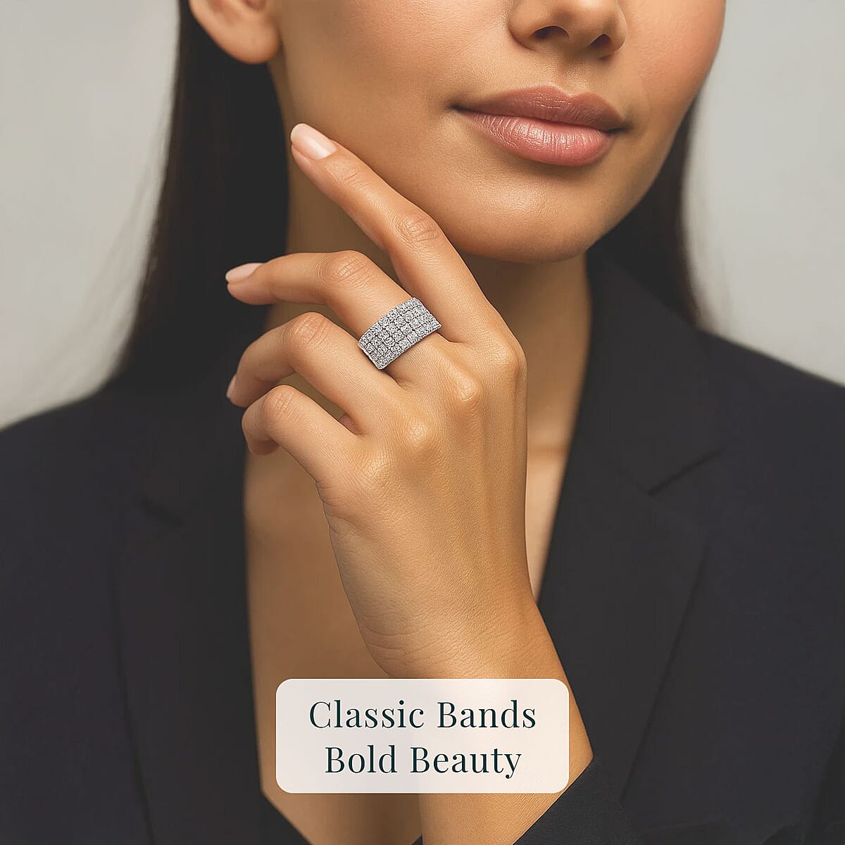 Luxuriant Lab Grown Diamond 2.14 ctw Ring in Sterling Silver (Size  5.0) image number 1