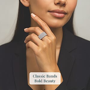 Luxuriant Lab Grown Diamond 2.14 ctw Ring in Sterling Silver (Size  5.0)