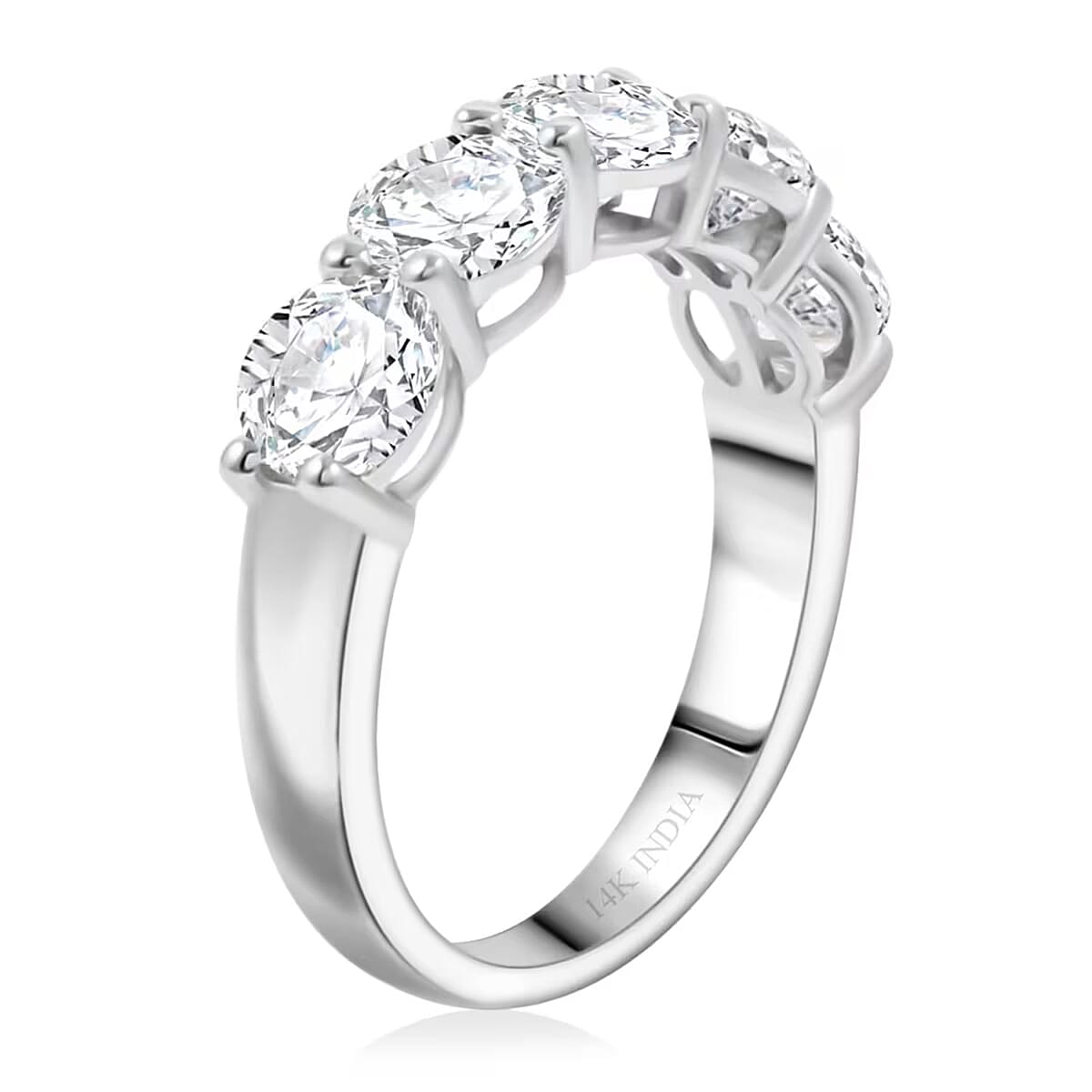 Luxuriant Lab Grown Diamond G VS 2.50 ctw Ring in 14K White Gold (Size 10.0) image number 7