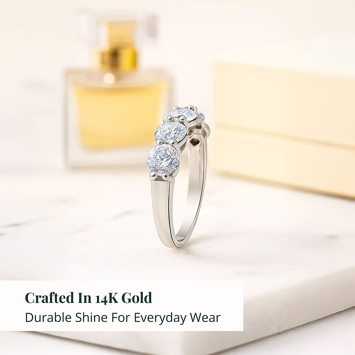 14K White Gold Luxuriant Lab Grown Diamond (G, VS) Ring (Size 10.5) 2.50 ctw image number 2