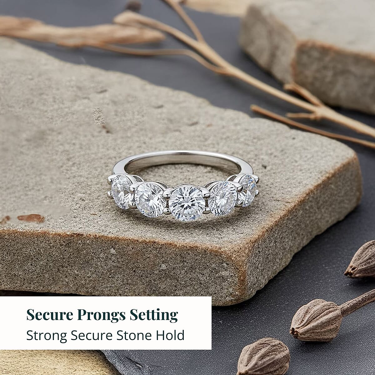 14K White Gold Luxuriant Lab Grown Diamond (G, VS) Ring (Size 10.5) 2.50 ctw image number 4