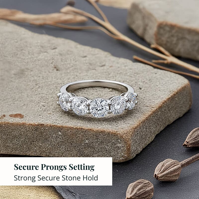 14K White Gold Luxuriant Lab Grown Diamond (G, VS) Ring (Size 10.5) 2.50 ctw