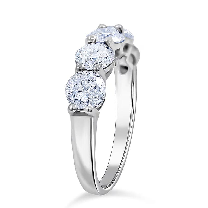 14K White Gold Luxuriant Lab Grown Diamond (G, VS) Ring (Size 10.5) 2.50 ctw