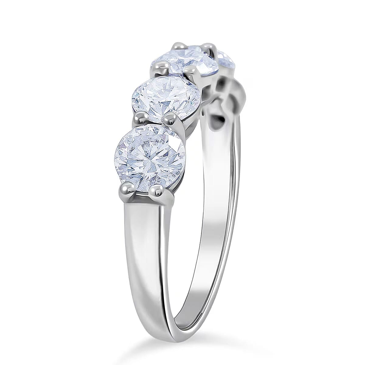 14K White Gold Luxuriant Lab Grown Diamond (G, VS) Ring (Size 11.5) 2.50 ctw image number 7