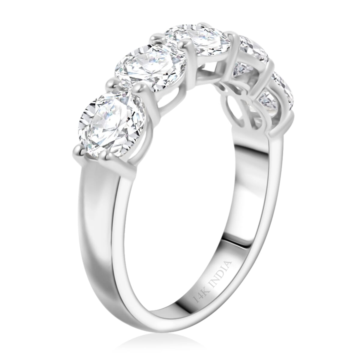 Vegas Closeout Luxuriant Lab Grown Diamond G VS 2.50 ctw Ring in 14K White Gold (Size 5.0) image number 3