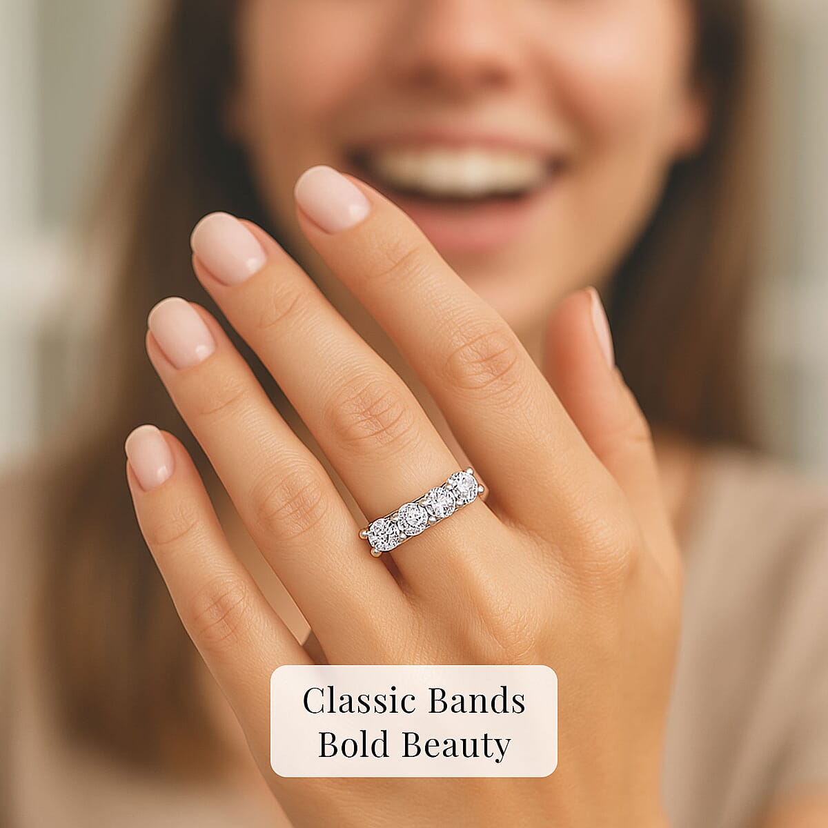 Luxuriant Lab Grown Diamond G VS 2.50 ctw Ring in 14K White Gold (Size 6.0) image number 1