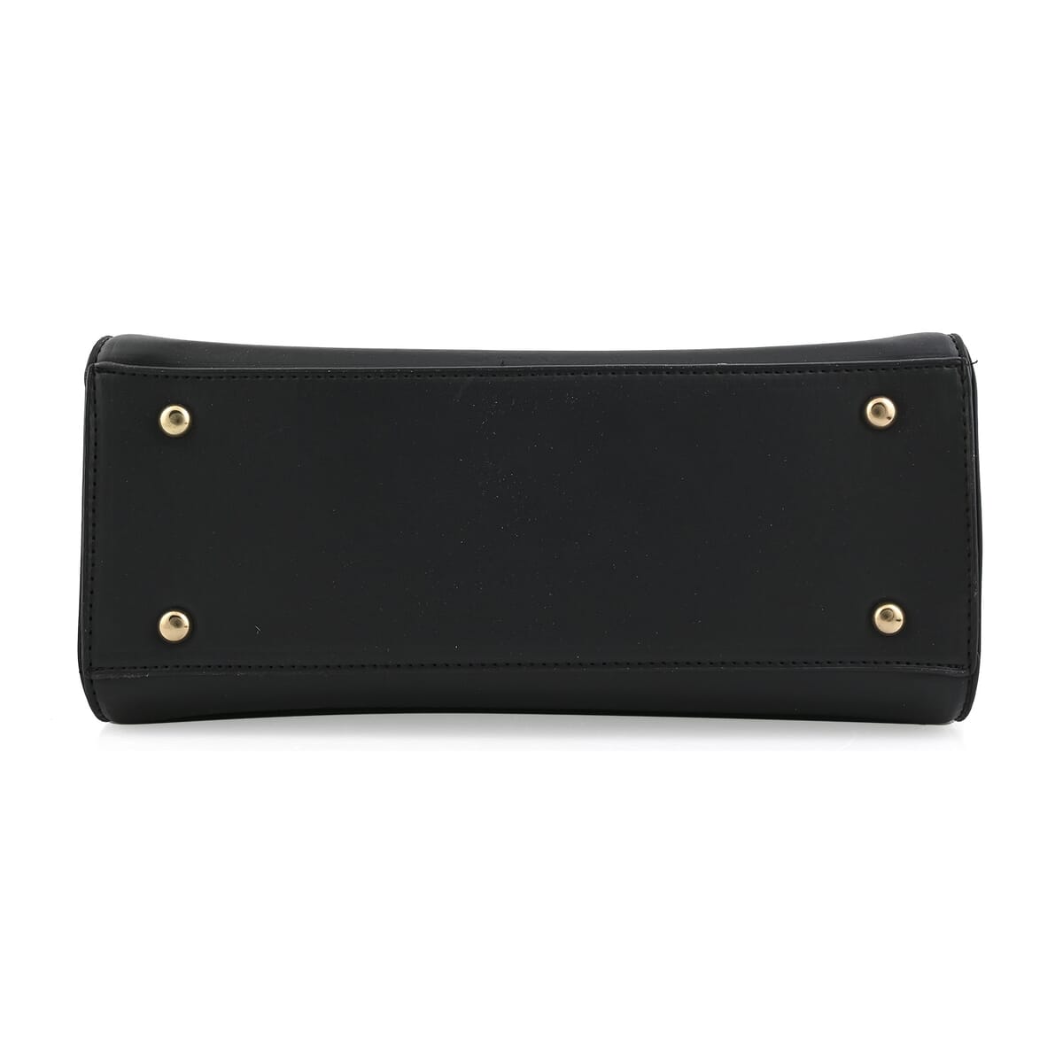 Cee Klein Black Faux Leather Shoulder Bag with Top Zipper image number 4