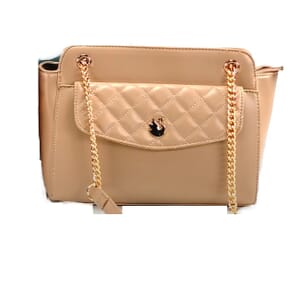 Gloria Vanderbilt Blush Quilted Faux Leather Shoulder Bag