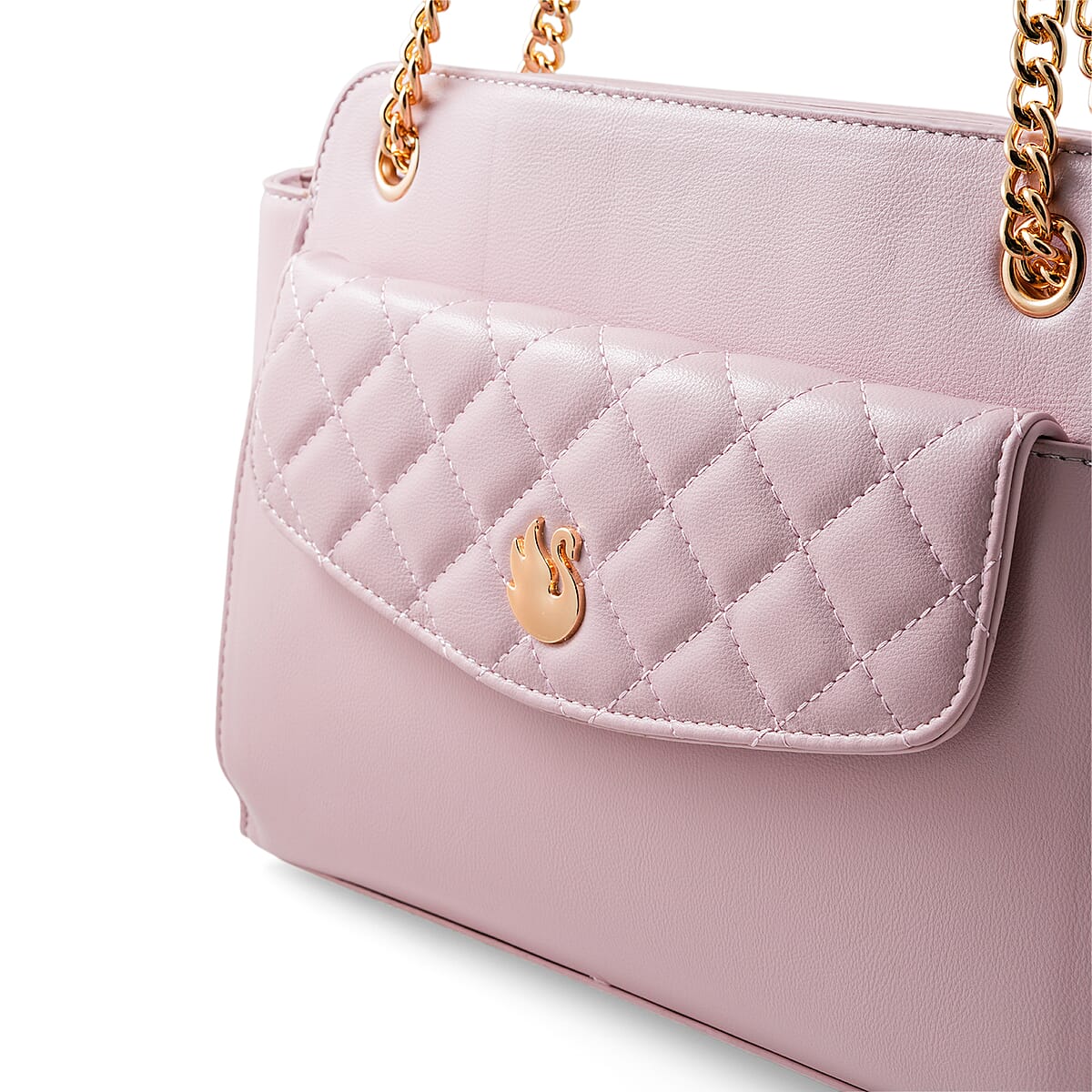 Gloria Vanderbilt Blush Quilted Faux Leather Shoulder Bag image number 3