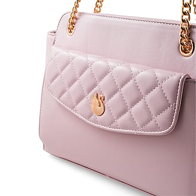 Gloria Vanderbilt Blush Quilted Faux Leather Shoulder Bag
