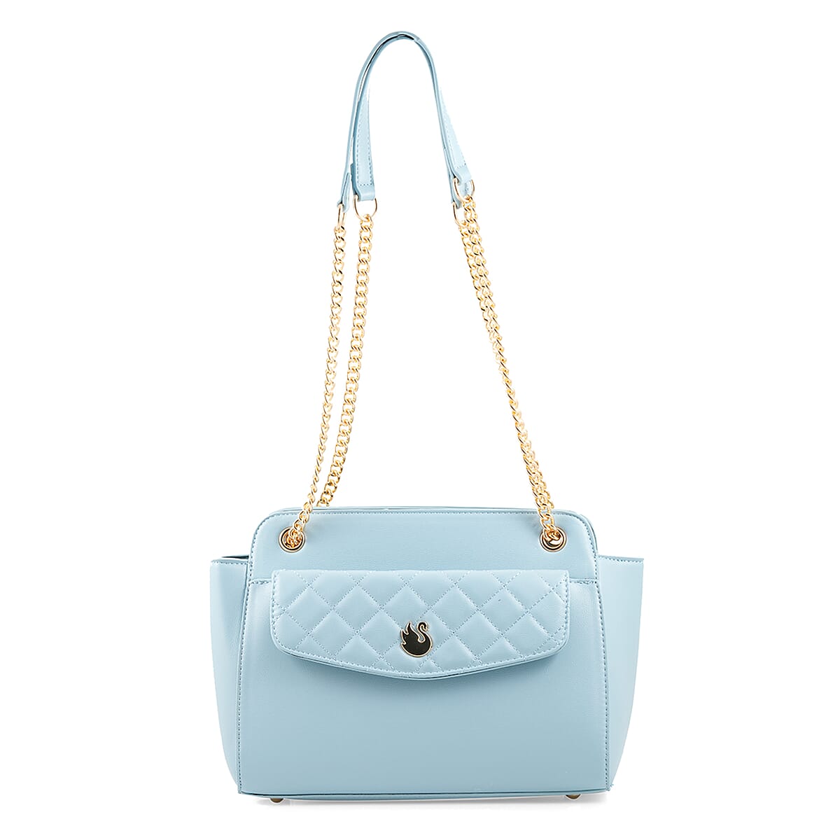 Gloria Vanderbilt Denim Quilted Faux Leather Shoulder Bag image number 0