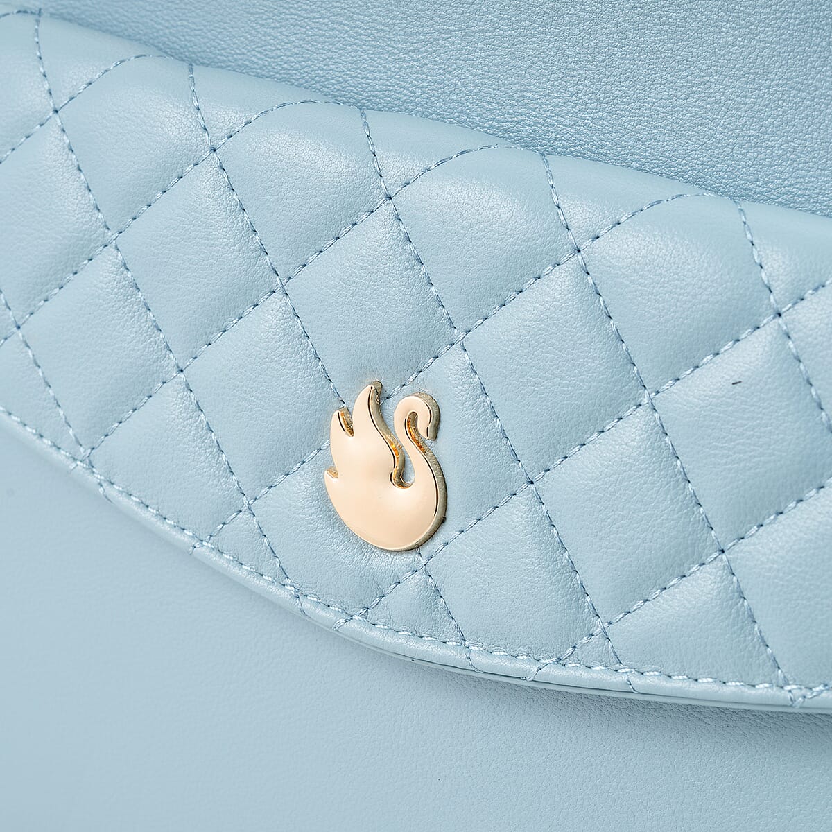 Gloria Vanderbilt Denim Quilted Faux Leather Shoulder Bag image number 3