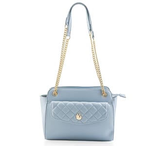 Gloria Vanderbilt Taupe Quilted Faux Leather Shoulder Bag