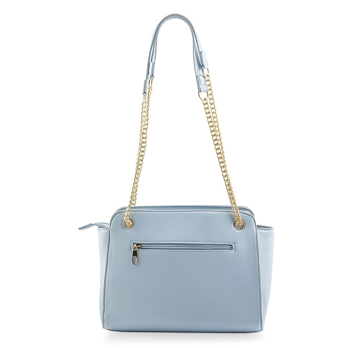 Gloria Vanderbilt Light Blue Quilted Faux Leather Shoulder Bag image number 2