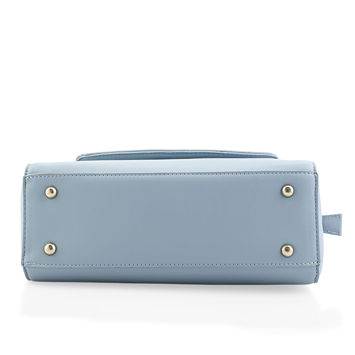 Gloria Vanderbilt Light Blue Quilted Faux Leather Shoulder Bag image number 4