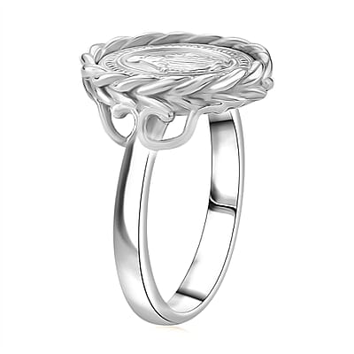 Miraculous Medal Ring in Stainless Steel (Size 10.0)