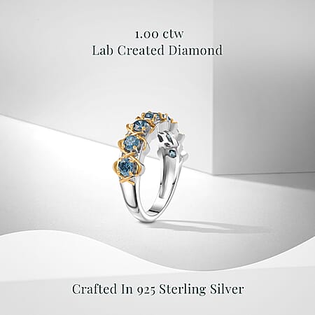Lab Grown Blue Diamond / 8 - Product card gallery slide 3 (10178133328185)