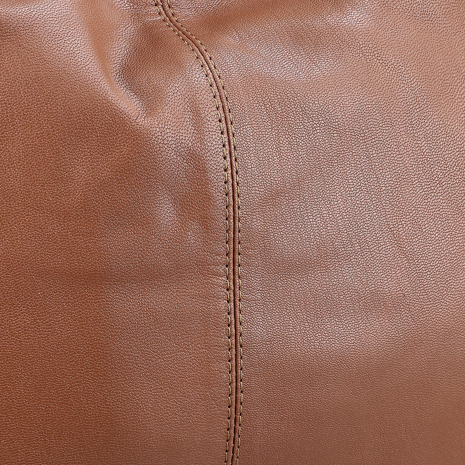 La Marey Brown Genuine Leather Macrame Flap Tote Bag