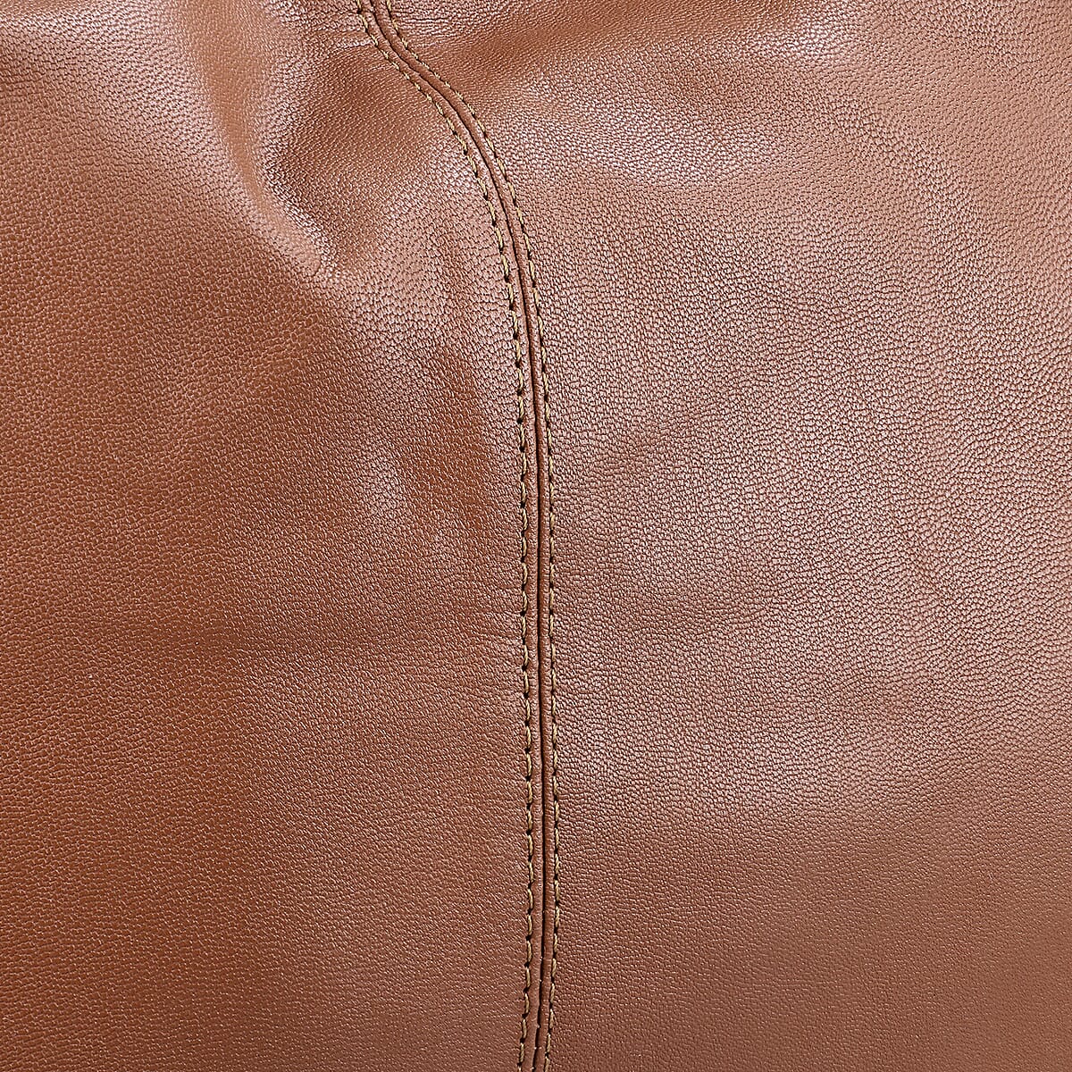 La Marey Brown Genuine Leather Macrame Flap Tote Bag image number 6