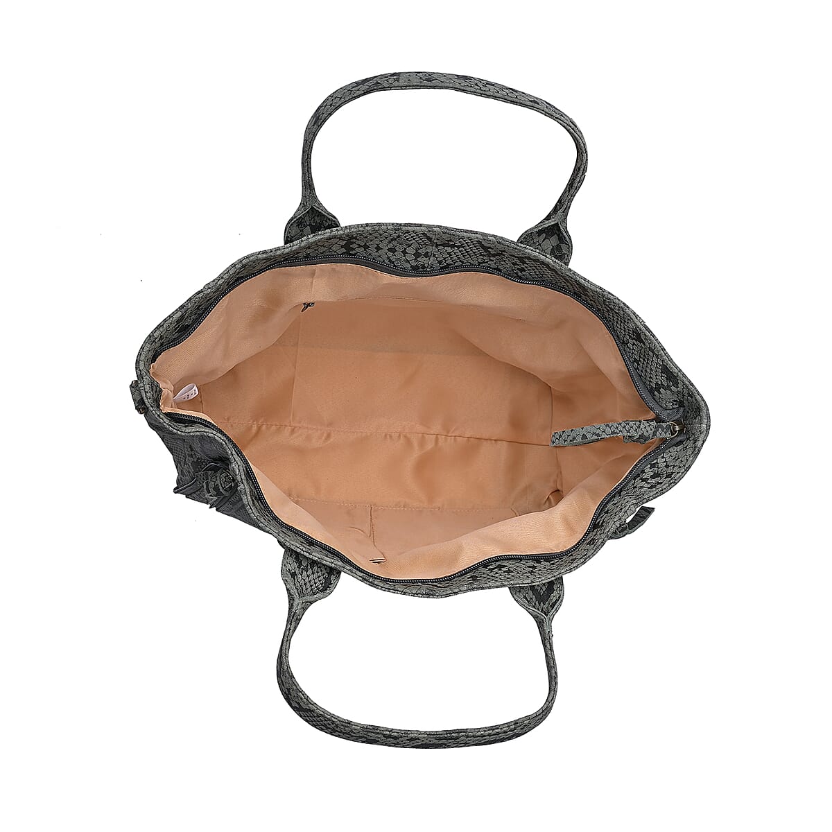 LA MAREY Gray 100% Genuine Leather Tote Bag  image number 6