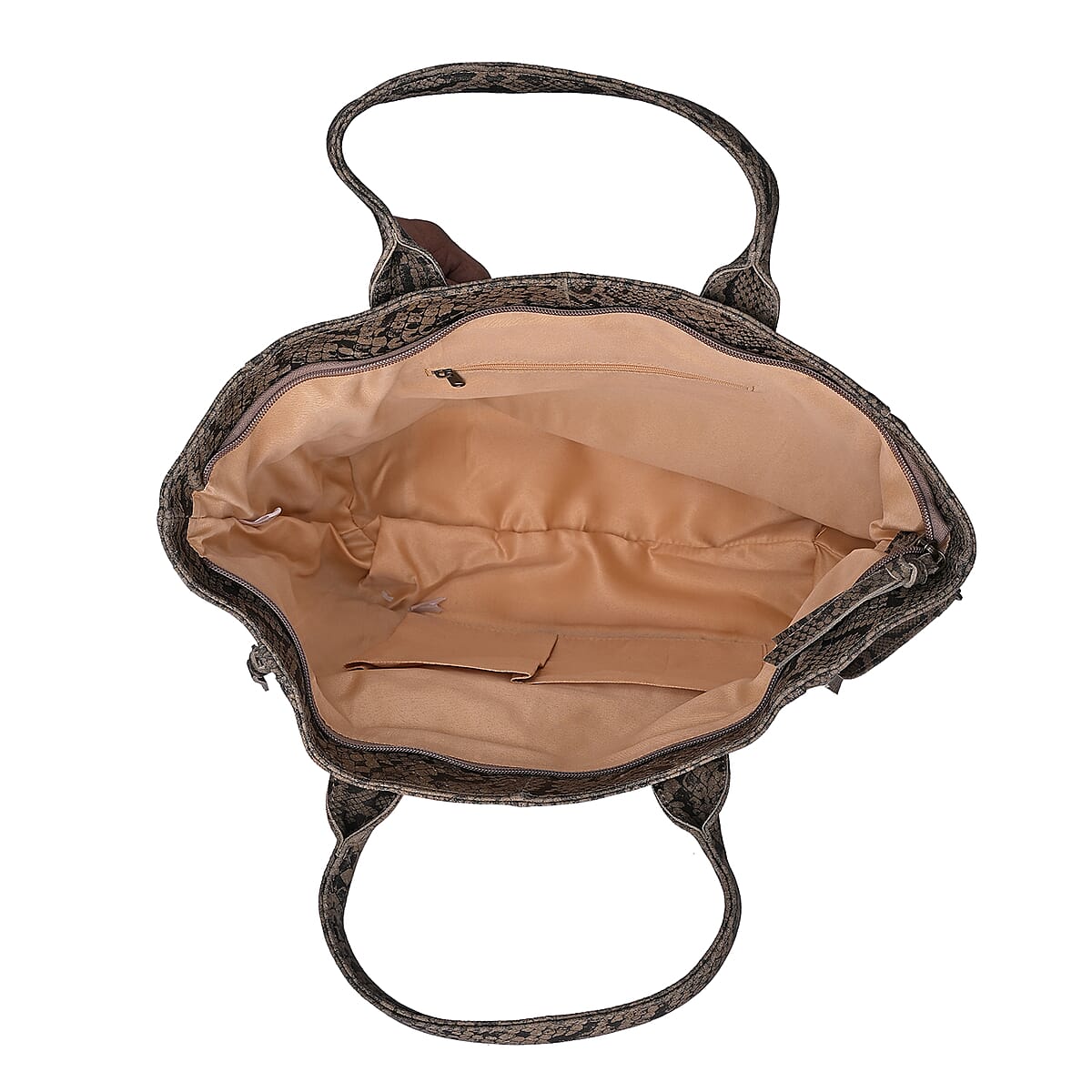 LA MAREY Brown 100% Genuine Leather Tote Bag  image number 6