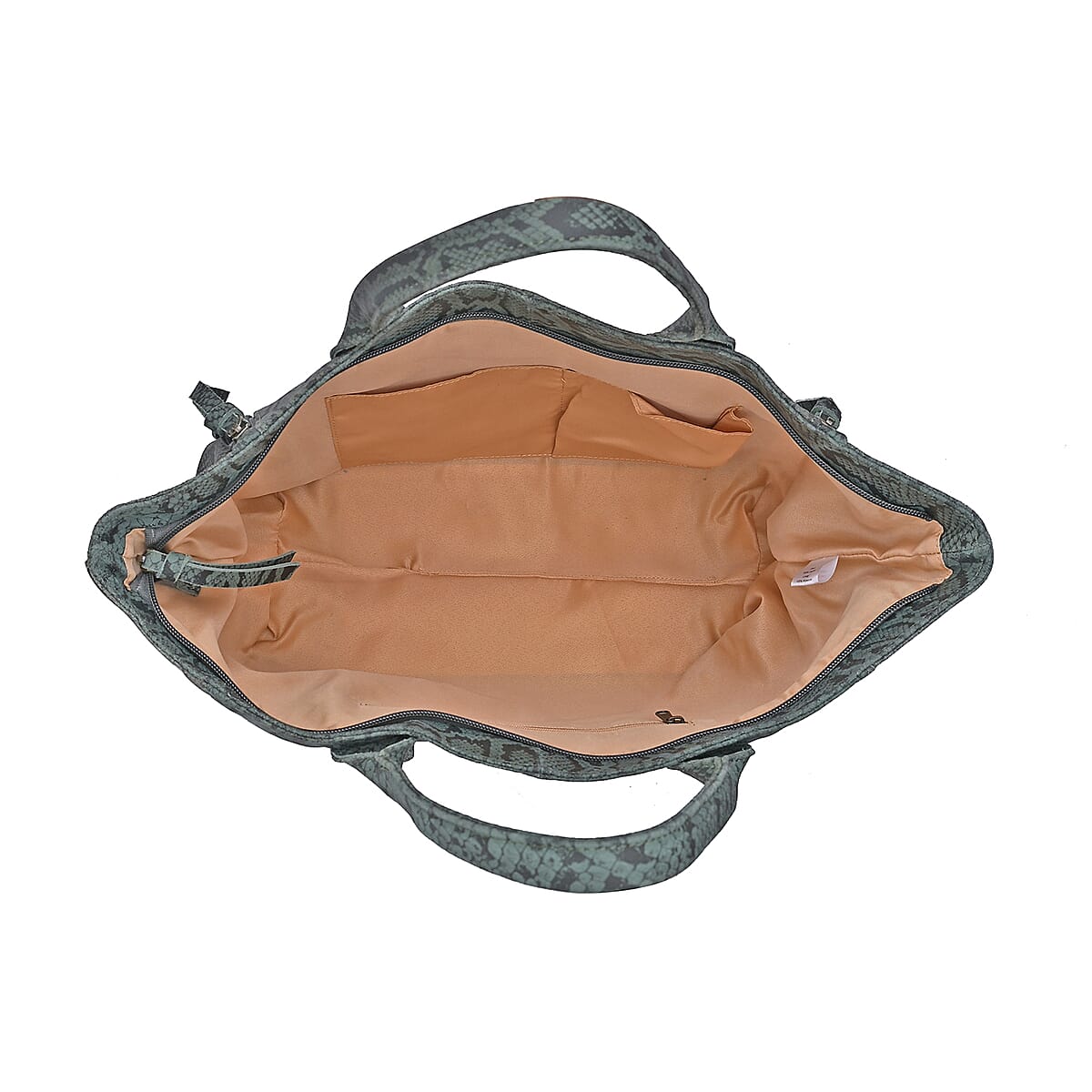 LA MAREY Green 100% Genuine Leather Tote Bag  image number 6