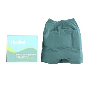 Aculief Wearable Acupressure Headache & Migraine Relief Hat- Teal