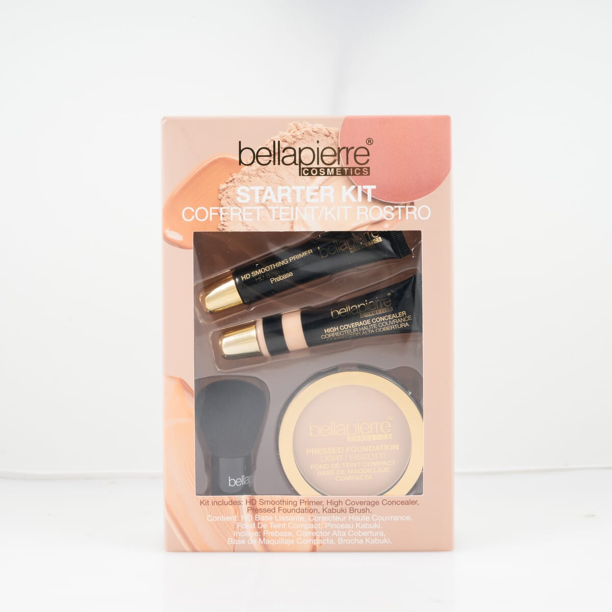 Bellapierre Starter Kit (HD Primer, Concealer, Foundation, & Brush) Light image number 2