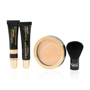 Bellapierre Starter Kit (HD Primer, Concealer, Foundation, & Brush) Medium