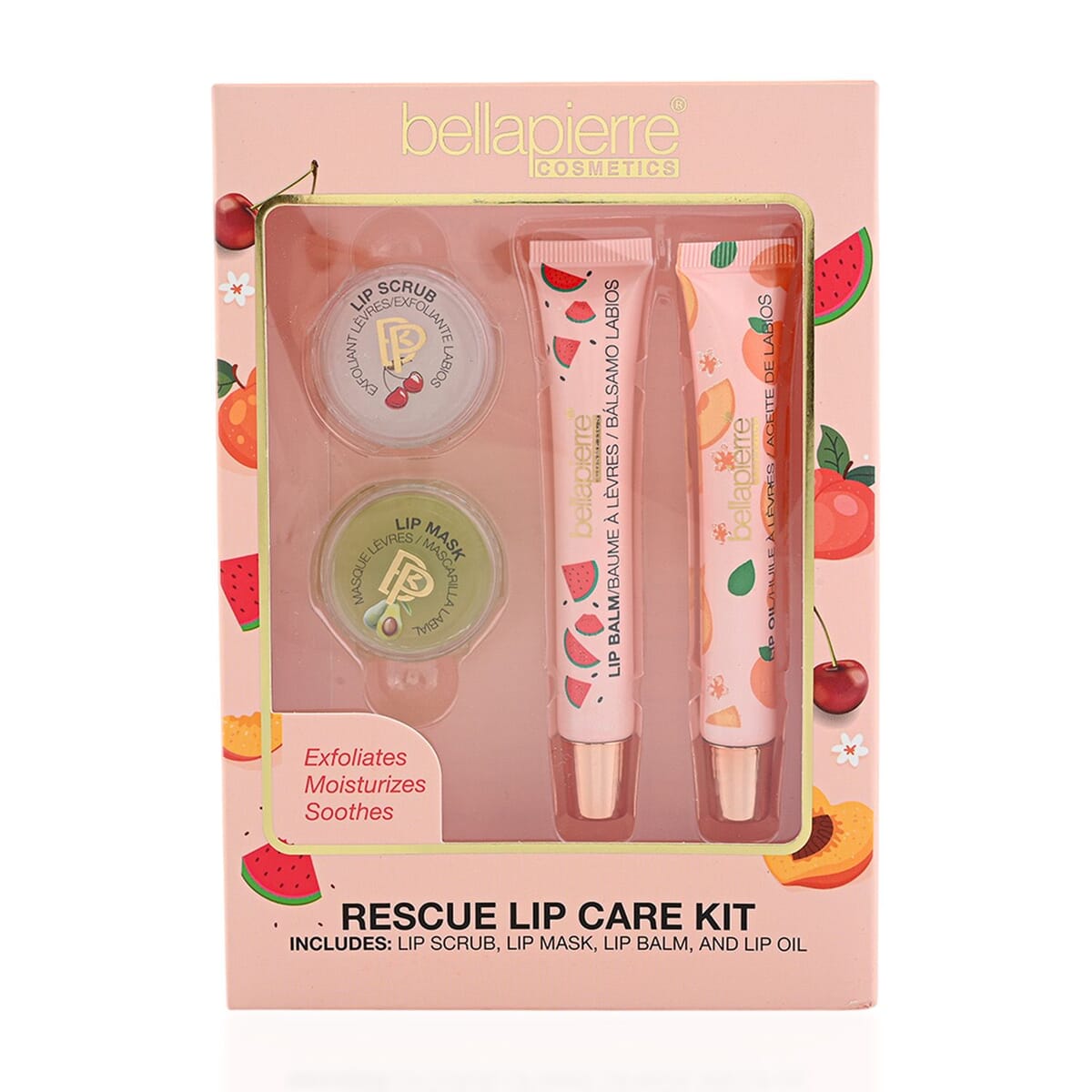 Bellapierre Rescue Lip Care Kit (Lip Scrub, Lip Mask, Lip Balm, & Lip Oil) image number 5