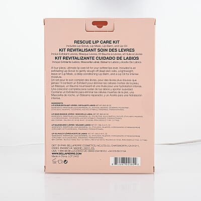 Bellapierre Rescue Lip Care Kit (Lip Scrub, Lip Mask, Lip Balm, & Lip Oil)