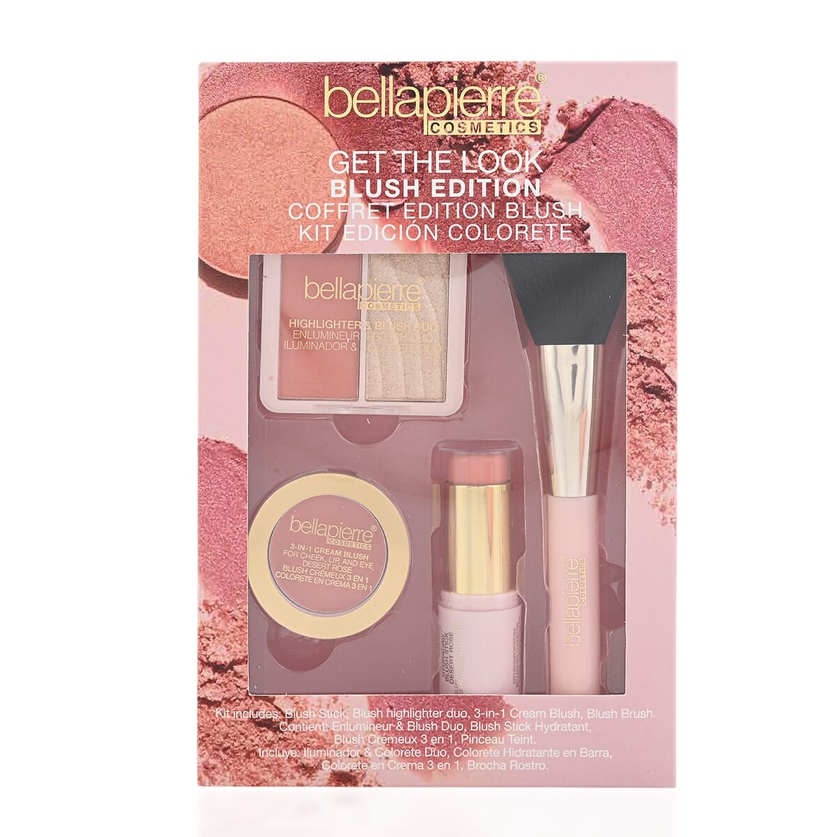 Bellapierre Get The Look Blush Edition (Blush Stick, Highlighter Duo, Cream Blush, & Brush) image number 5
