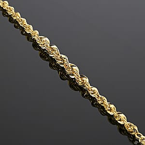Doorbuster Italian 10K Yellow Gold Graduated Royal Rope Bracelet (7.50 In) 1.73 Grams