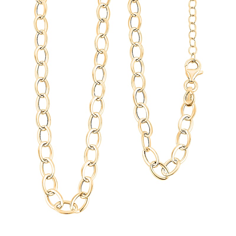 Italian 10K Yellow Gold Giotto Rolor Necklace 18-20 Inches 2.52 Grams