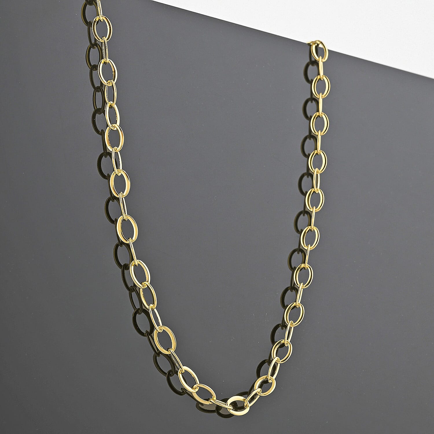 Italian 10K Yellow Gold Giotto Rolor Necklace 18-20 Inches 2.52 Grams