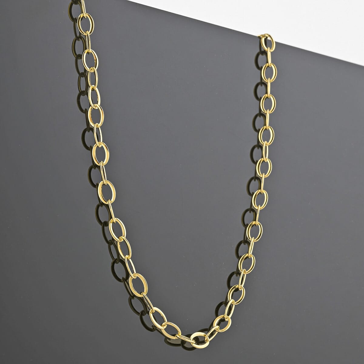 Doorbuster Italian 10K Yellow Gold Giotto Rolor Necklace 18-20 Inches 2.52 Grams image number 1