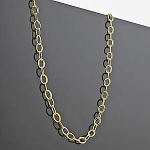 Italian 10K Yellow Gold Giotto Rolor Necklace 18-20 Inches 2.52 Grams