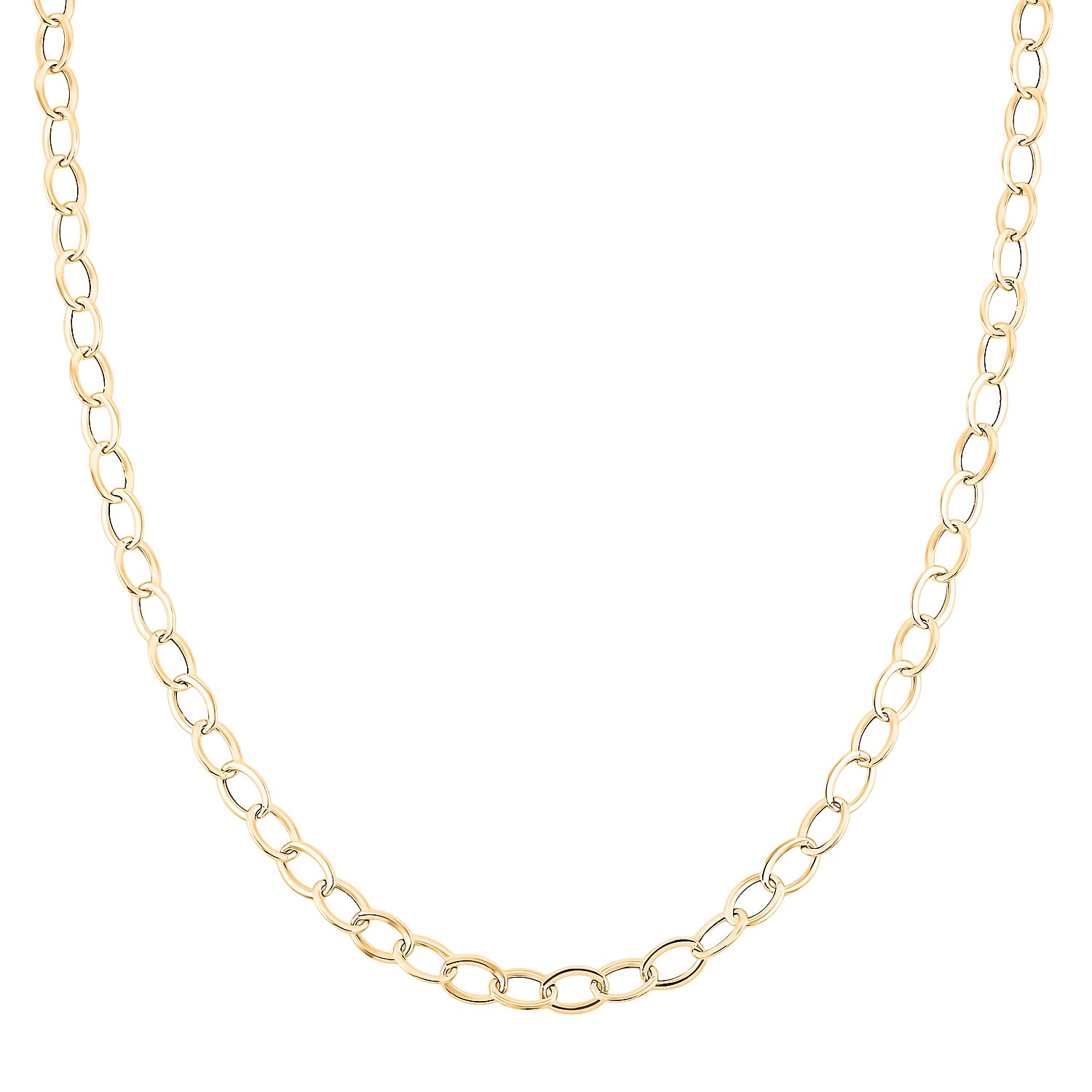 Italian 10K Yellow Gold Giotto Rolor Necklace 18-20 Inches 2.52 Grams