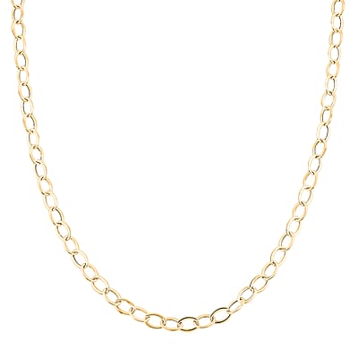 Italian 10K Yellow Gold Giotto Rolor Necklace 18-20 Inches 2.52 Grams