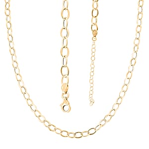 Italian 10K Yellow Gold Giotto Rolor Necklace 18-20 Inches 2.52 Grams