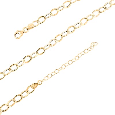 Italian 10K Yellow Gold Giotto Rolor Necklace 18-20 Inches 2.52 Grams