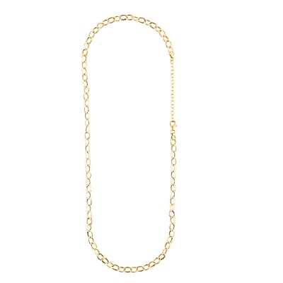 Italian 10K Yellow Gold Giotto Rolor Necklace 18-20 Inches 2.52 Grams